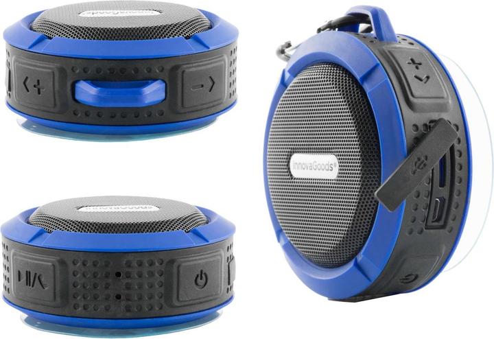 Produktbild JTI Wasserdichter Bluetooth-Lautsprecher - Blau (3 h)
