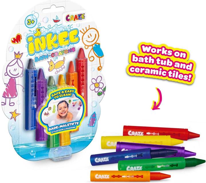 Actual product image Craze Bath Fun Inkee Bath Crayons