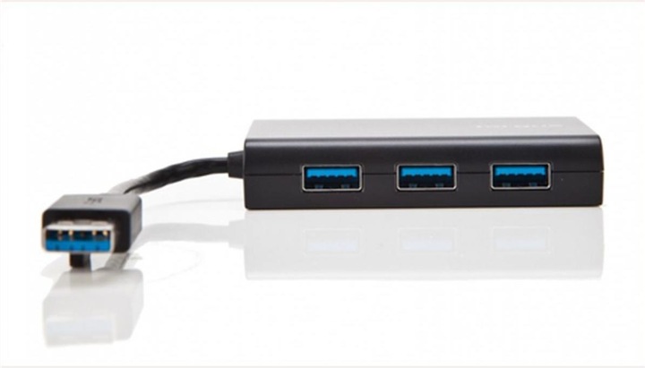 Targus Hub USB 3.0 + Gigabit Ethernet (USB-A, 3 Ports)