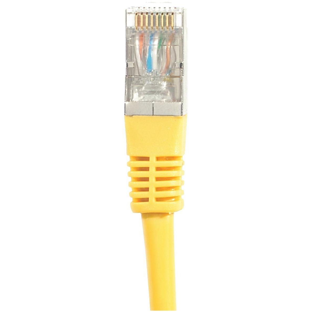 Thumbnail - Exertis Connect Patchkabel S/FTP (PIMF), CAT.6A EIA/TIA, Class EA, gelb, 7,5 m Patchkabel mit besonders schmalem Kni (S/...