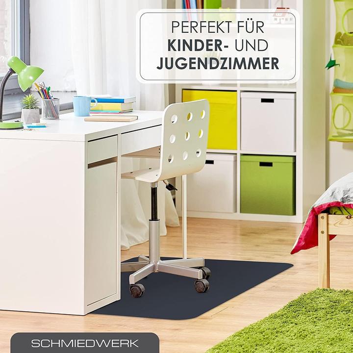 Image du produit Schmiedwerk Kratzfeste Bodenschutzmatte für Bürostühle, Fussbodenheizung geeignet (100 x 120 cm)