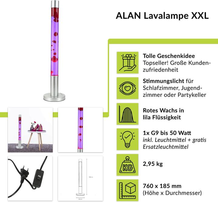 Produktbild Licht-Erlebnisse Alan (390 lm, G9)