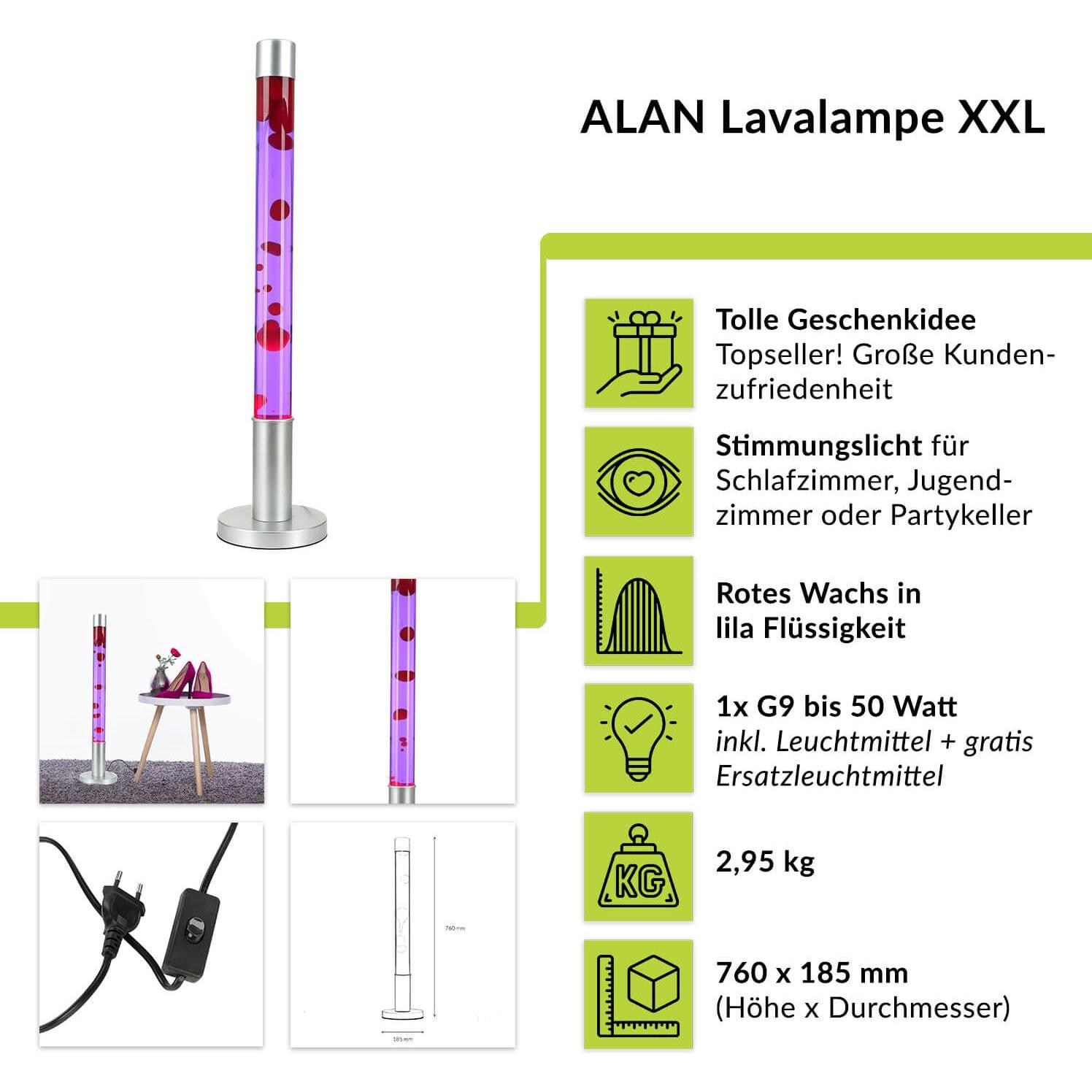 Thumbnail - Licht-Erlebnisse, Stehlampe, Alan (390 lm, G9)