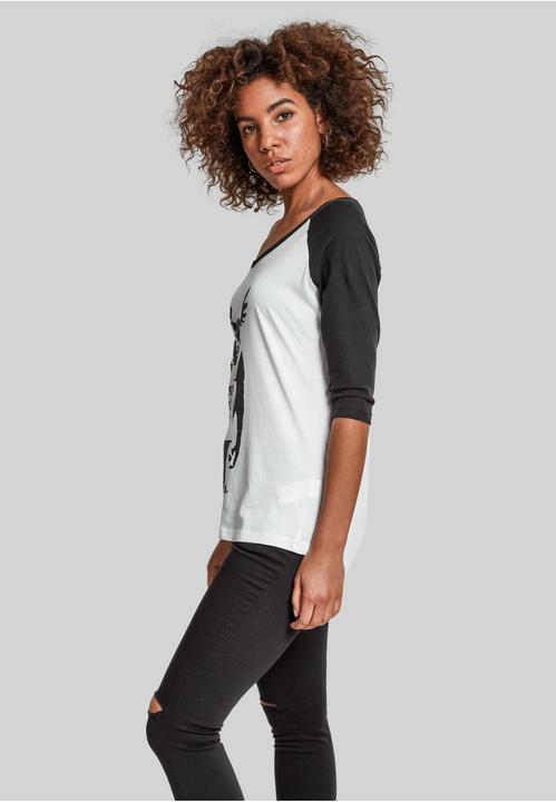 Actual product image Merchcode Ladies Brandalised - Banksy's Graffiti Ape Raglan Tee (XXL)