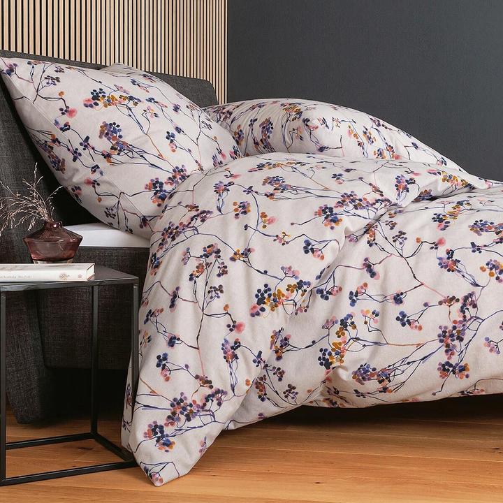 Produktbild Janine Feinbiber Bettwäsche Davos 65154 lila weinbeere