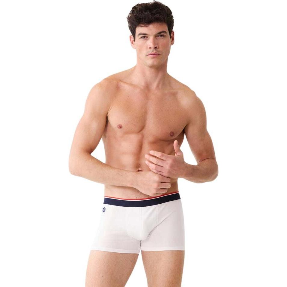Le Slip Français, Herren, Unterhosen, boxershorts aus baumwoe e sip français marius pus, Weiss, (L)