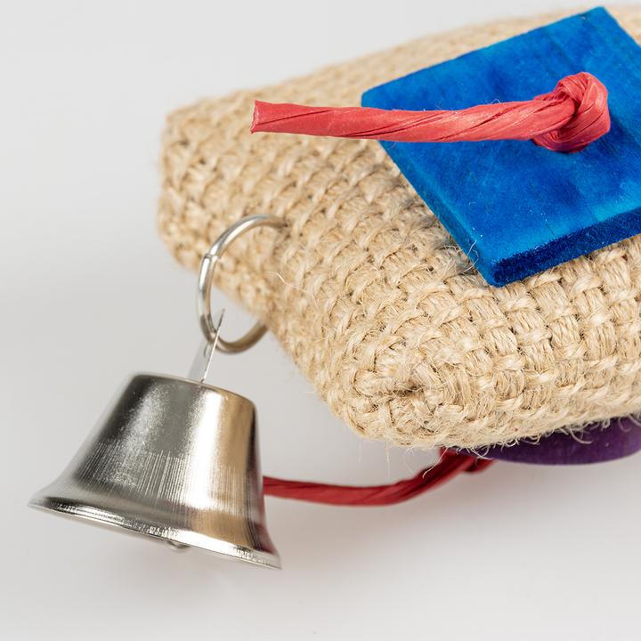 Produktbild Duvoplus Sisal-Snack-Tasche mit Papier, Holz, Vogelglocke