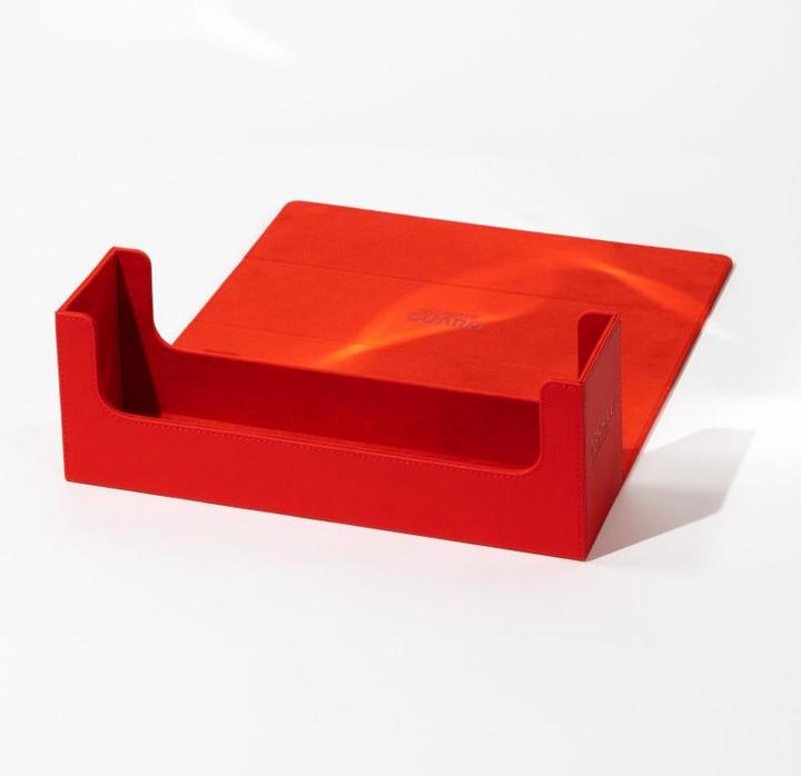 Actual product image Ultimate Guard Card Box XenoSkin Arkhive Monocolor 400+ Red