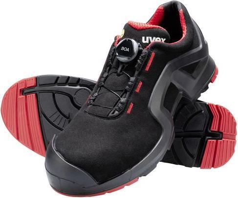 Produktbild Uvex Safety 1 support Halbschuhe S3 65673 schwarz, rot Weite 12 GrÃ¶ÃŸe 38 (S3, 38)