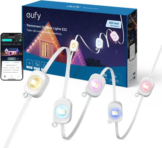 Actual product image eufy Permanent Outdoor Light, 15m (15 m)