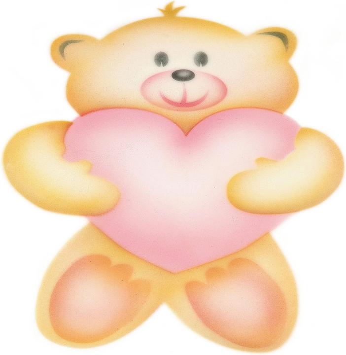 Produktbild Martellato Airbrush Schablone Bär mit Herz