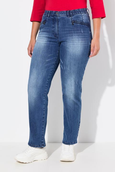 Produktbild Ulla Popken Jeans Mony, Vintage Look, konisches Bein, Stretch (54)
