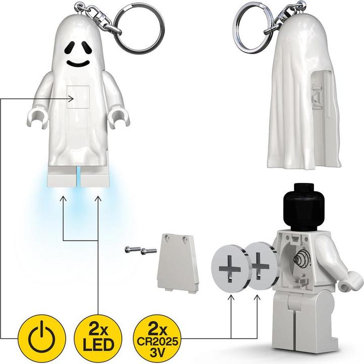 Actual product image Euromic LEGO Keychain w/LED