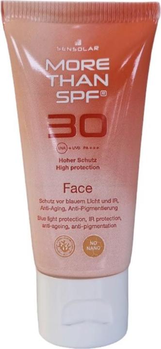 Image du produit Sensolar more than spf Crème visage anti-âge SPF30 Fl 20 ml (Crème solaire, SPF 30, 20 ml, 33 g)