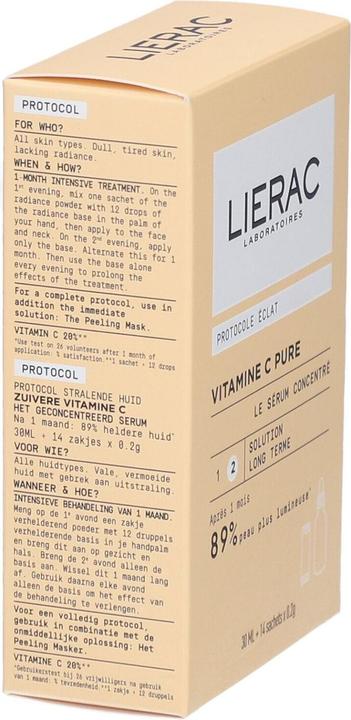 Lierac Vitamin C Pure Concentrated Serum 30 Ml 14 Sachets 02 G (30 ml)