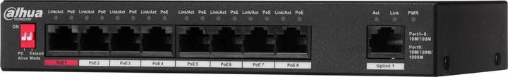 Actual product image Dahua Technology PFS3009-8ET-96 Unmanaged L2 Fast Ethernet (10/100) Power over Ethernet (PoE) Sch... (9 ports)
