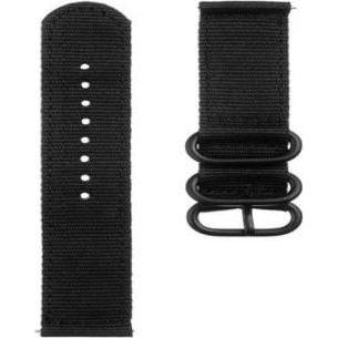 Source Cinturino in nylon per smartwatch, nero, 20 mm (20 mm, Nylon), Cinturini per orologi, Nero