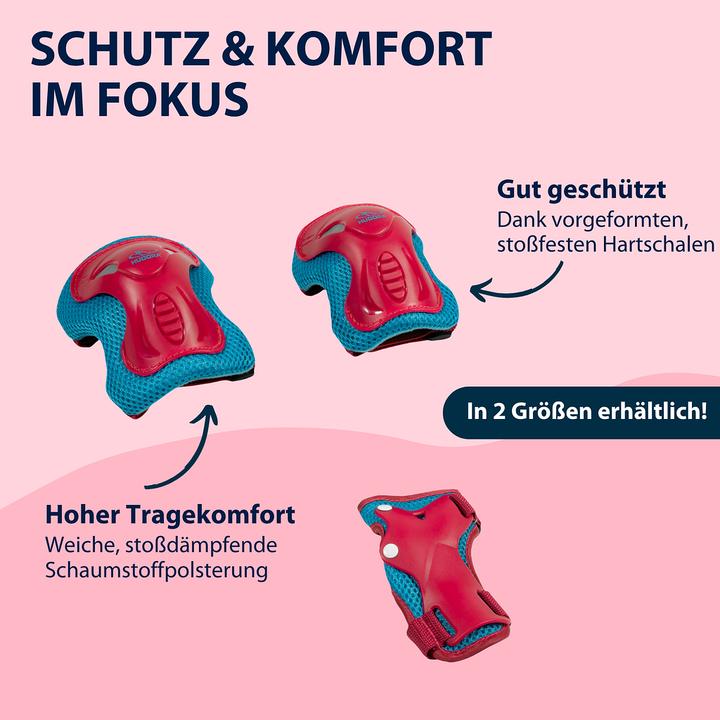 Produktbild Hudora Protektoren-Set (XS, Knieschoner, Ellbogenschoner, 4 Stück)