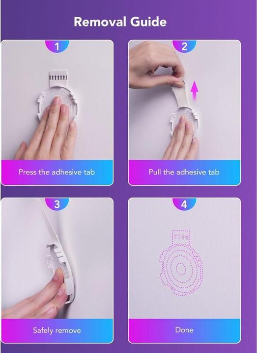 Image du produit Govee Ruban double face pour panneaux lumineux Hexa (15 pcs)