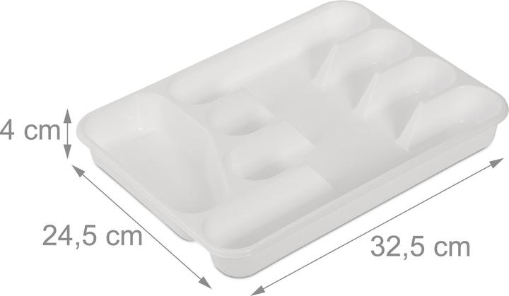 Relaxdays 2x cutlery tray