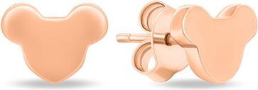 Actual product image Brilio Silver - Minimalist Bronze Mickey Mouse EA917R Earrings