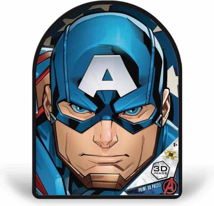 Grandi Giochi PUB01000 Capitan America Marvel Avengers Captain Vertical lens puzzle with 300 pieces (300 pieces)