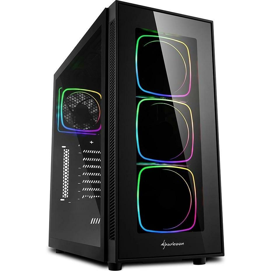 Sharkoon TG6 RGB (ATX, mATX, Mini-ITX), PC Gehäuse, Schwarz