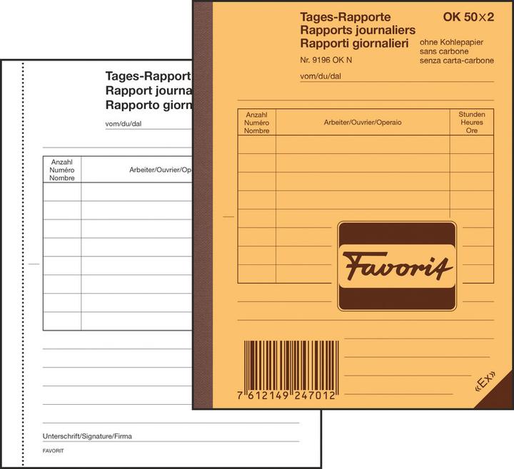 Actual product image Favorit Daily reports (100 x)