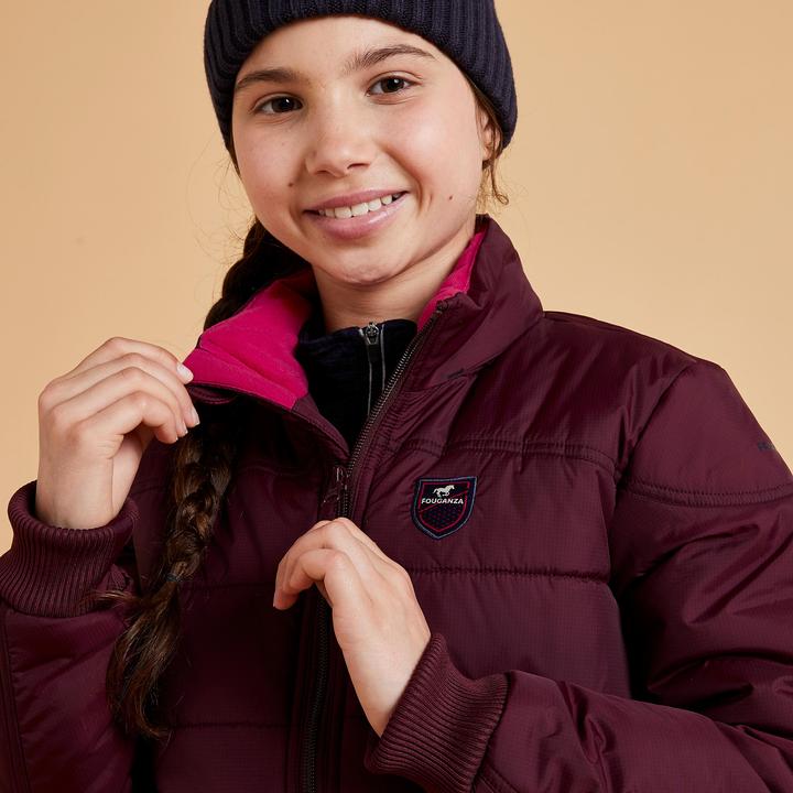 Produktbild Fouganza Winterreitjacke 500 Warm Kinder bordeaux (164)