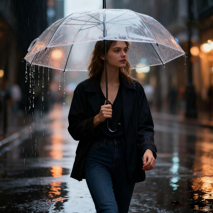 Image du produit Comfort Aid Regenschirm mit Automatiköffnung, transparent, Ø 85 cm