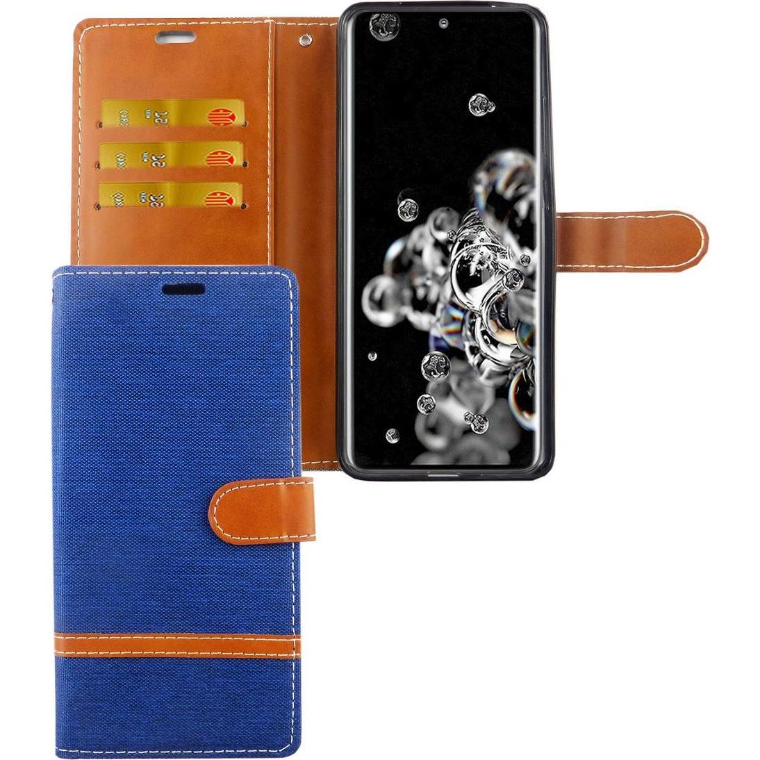 Thumbnail - König Design Hülle Handy Schutz für Samsung Galaxy S20 Ultra Case Cover Tasche Wallet Etui (Samsung Galaxy S20 Ultra), S...
