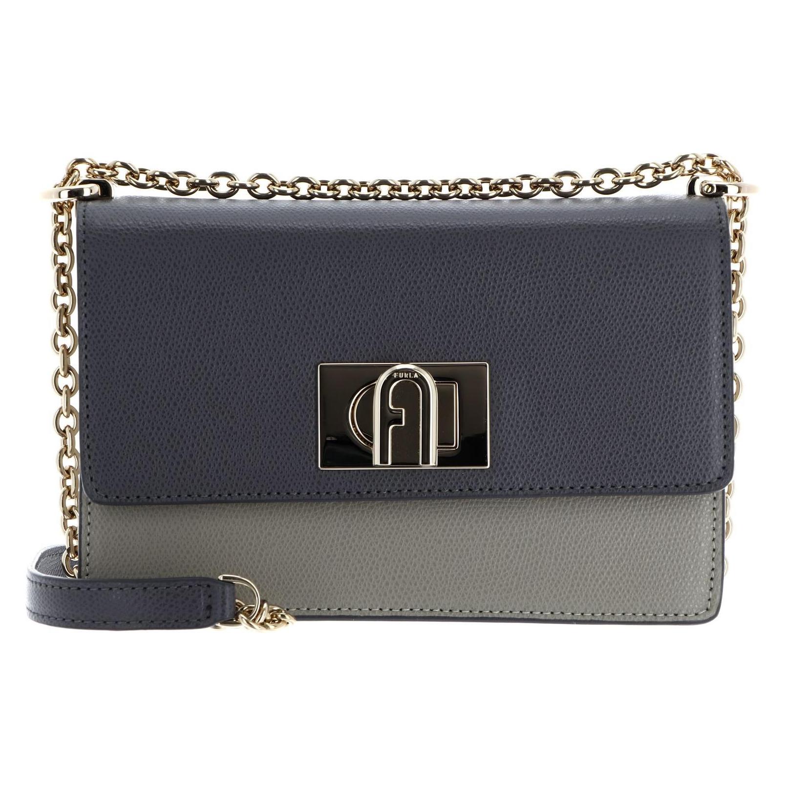 Furla, Damen, Handtasche, 1927 Mini Crossbody 20, Braun, Grau