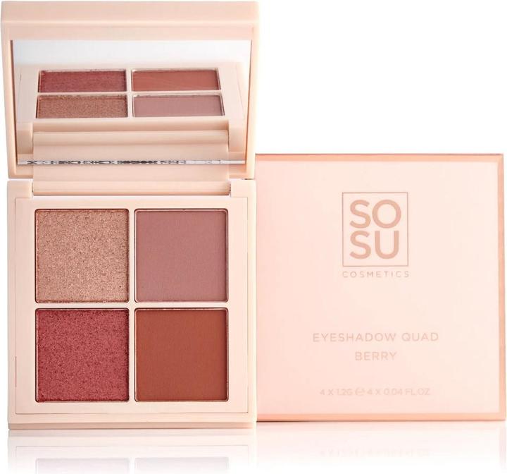 Produktbild Sosu Cosmetics - Eye shadow palette Berry (Eyeshadow Quad) 4.8 g (Berry)