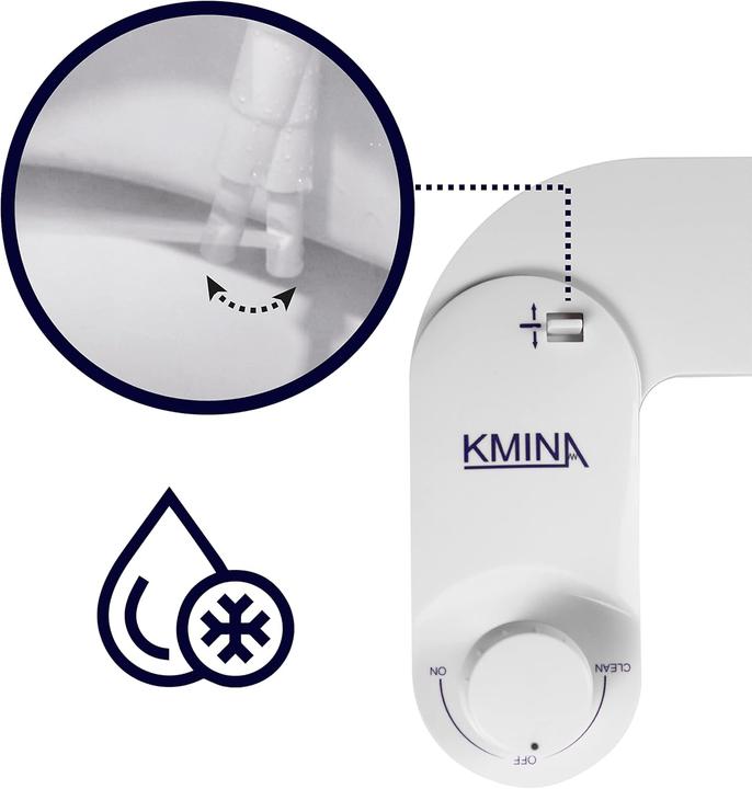 Produktbild Kmina Kaltwasser Bidet Aufsatz für Toilette