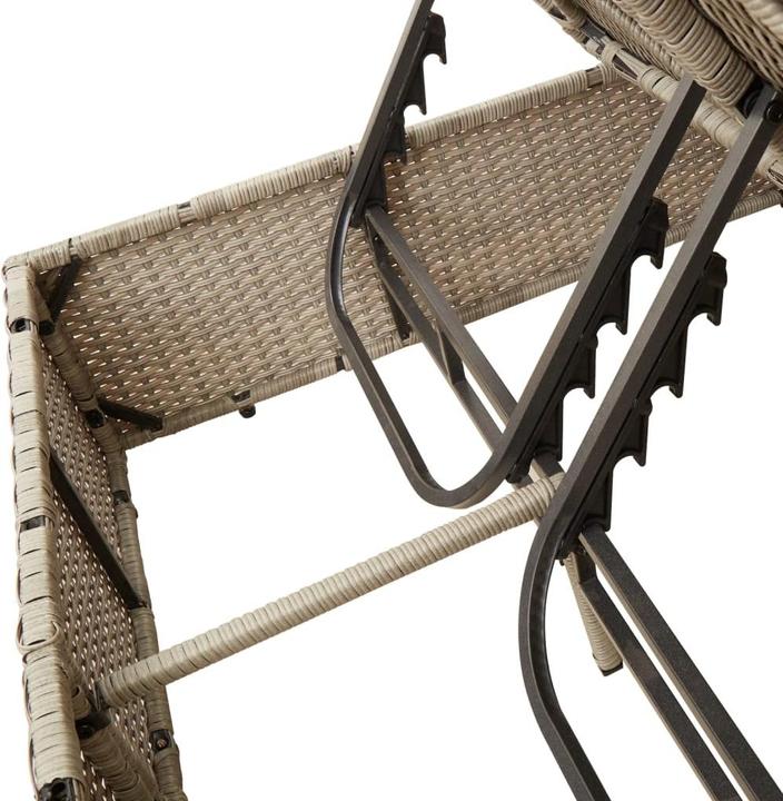 Actual product image vidaXL Doppel-Sonnenliege (114 cm)