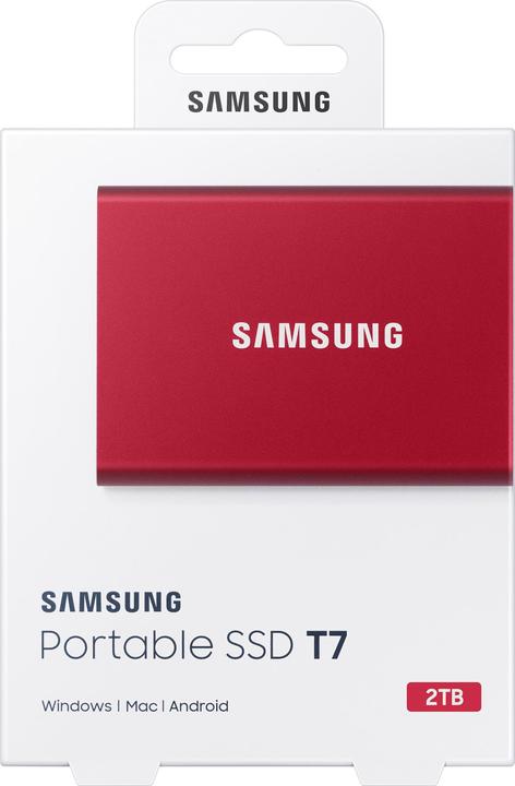 Immagine prodotto Samsung Portable T7 Red (2000 GB)
