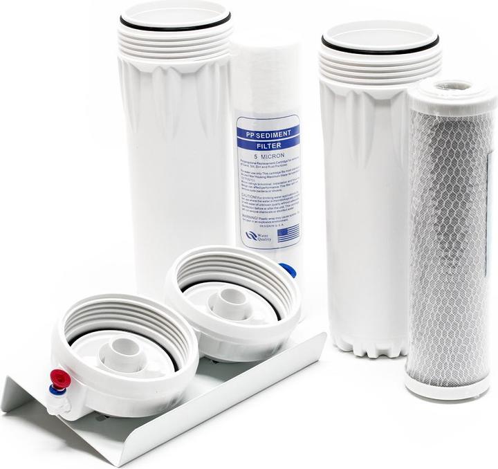 Actual product image Naturewater NW-PR302 double filter sediment filter and active carbon block, faucet, 2.5m pipe