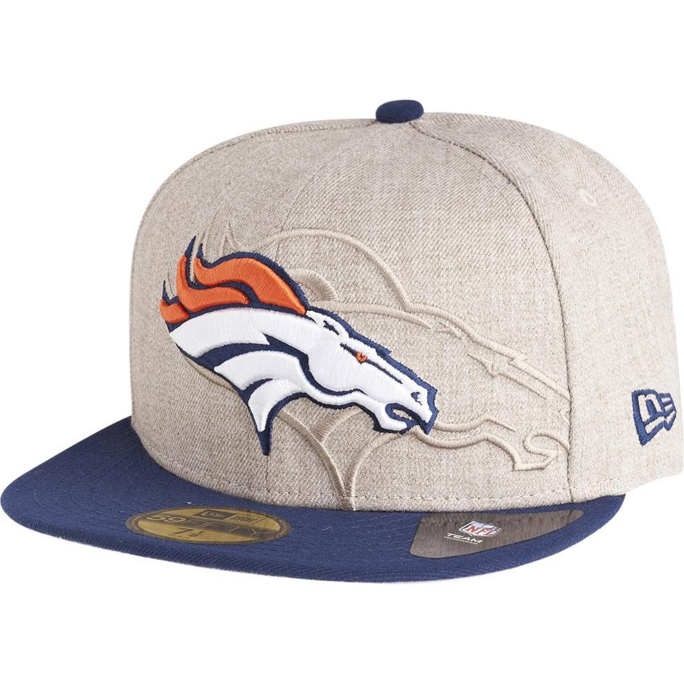 New Era, Herren, Cap, 59Fifty Cap - SCREENING NFL Denver Broncos - 7, Beige, (7)