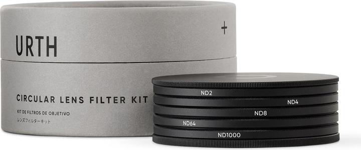 Actual product image Urth 72mm ND2, ND4, ND8, ND64, ND1000 Lens Filter Kit (Plus+) (Neutral density filter, 72 mm)