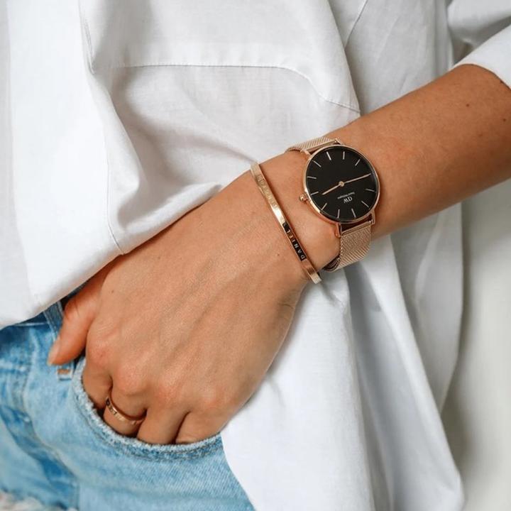 Immagine prodotto Daniel Wellington Classic Petite Evergold Black (28 mm) (Orologio da polso analogico, 28 mm)