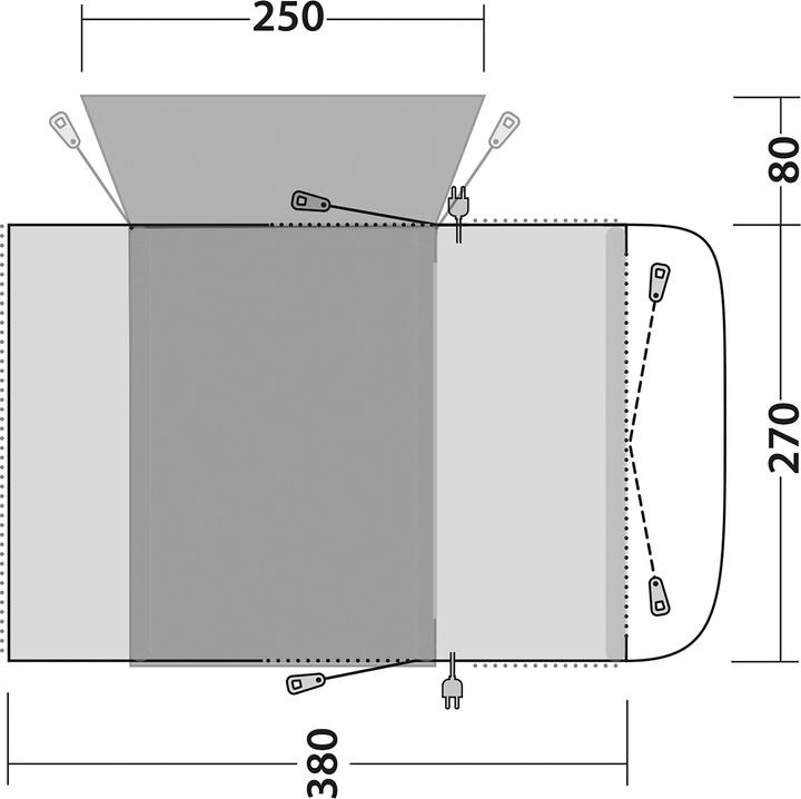 Image du produit Outwell Wolfburg 380 Air (Auvent, 23.50 kg)
