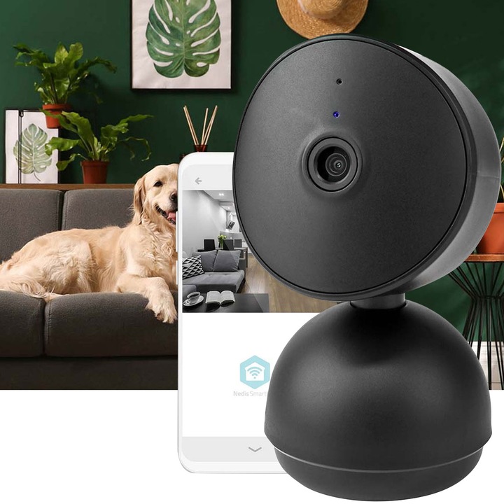 Actual product image Nedis SmartLife Indoor Camera Wi-Fi - Black (1920 x 1080 Pixels)