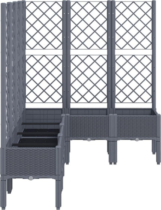 Actual product image VidaXL Planter with trellis PP