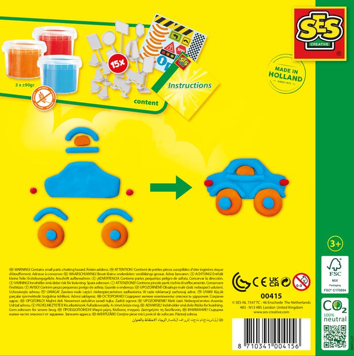 Produktbild Ses Creative Knet-Set Strassenverkehr