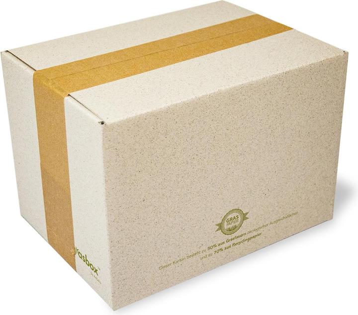 Produktbild Neutral Faltbox Graspapier (25 Stk., 15 x 16 x 22 cm)