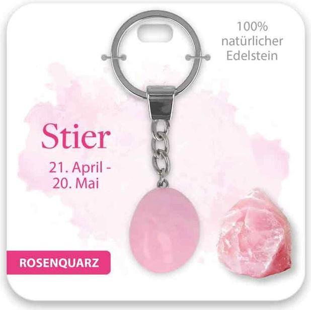 Image du produit BB Klostermannn Schlsselanhnger Edelstein Rosenquarz Stier