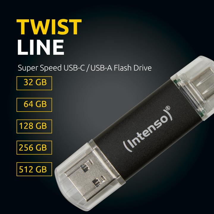 Produktbild Intenso Twist Line (256 GB, USB-A, USB-C)