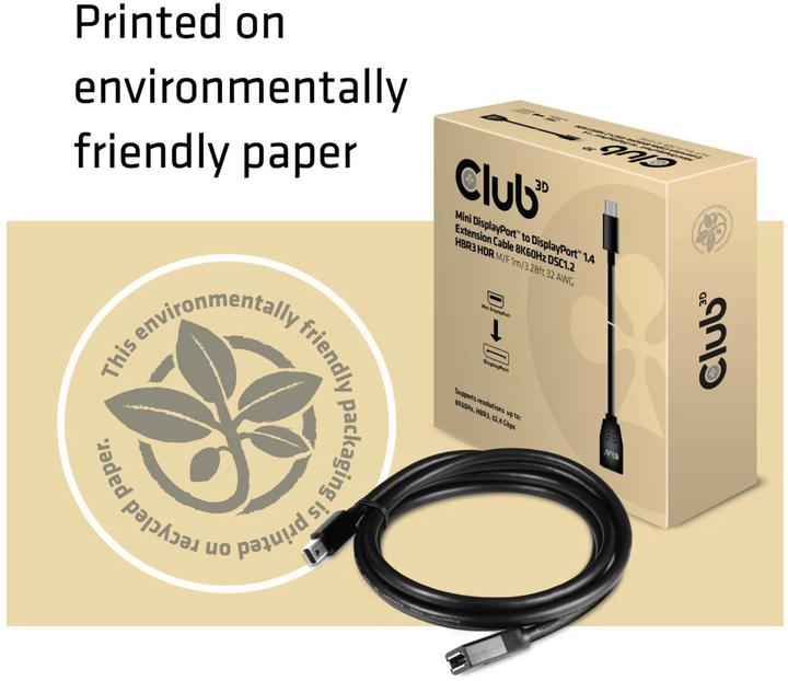 Produktbild Club 3D Mini DisplayPort — DisplayPort (1 m, DisplayPort)