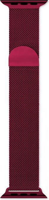 Produktbild Epico Apple Watch 42/44/45 mm - milanese loop, Red (20 mm, Edelstahl)