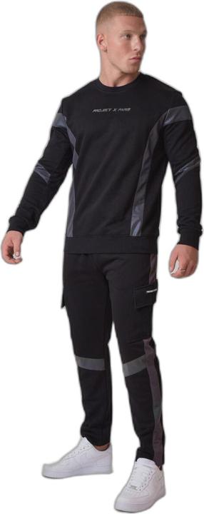 Actual product image Project X Paris round neck weathirt with reflective panel project x pari (S)